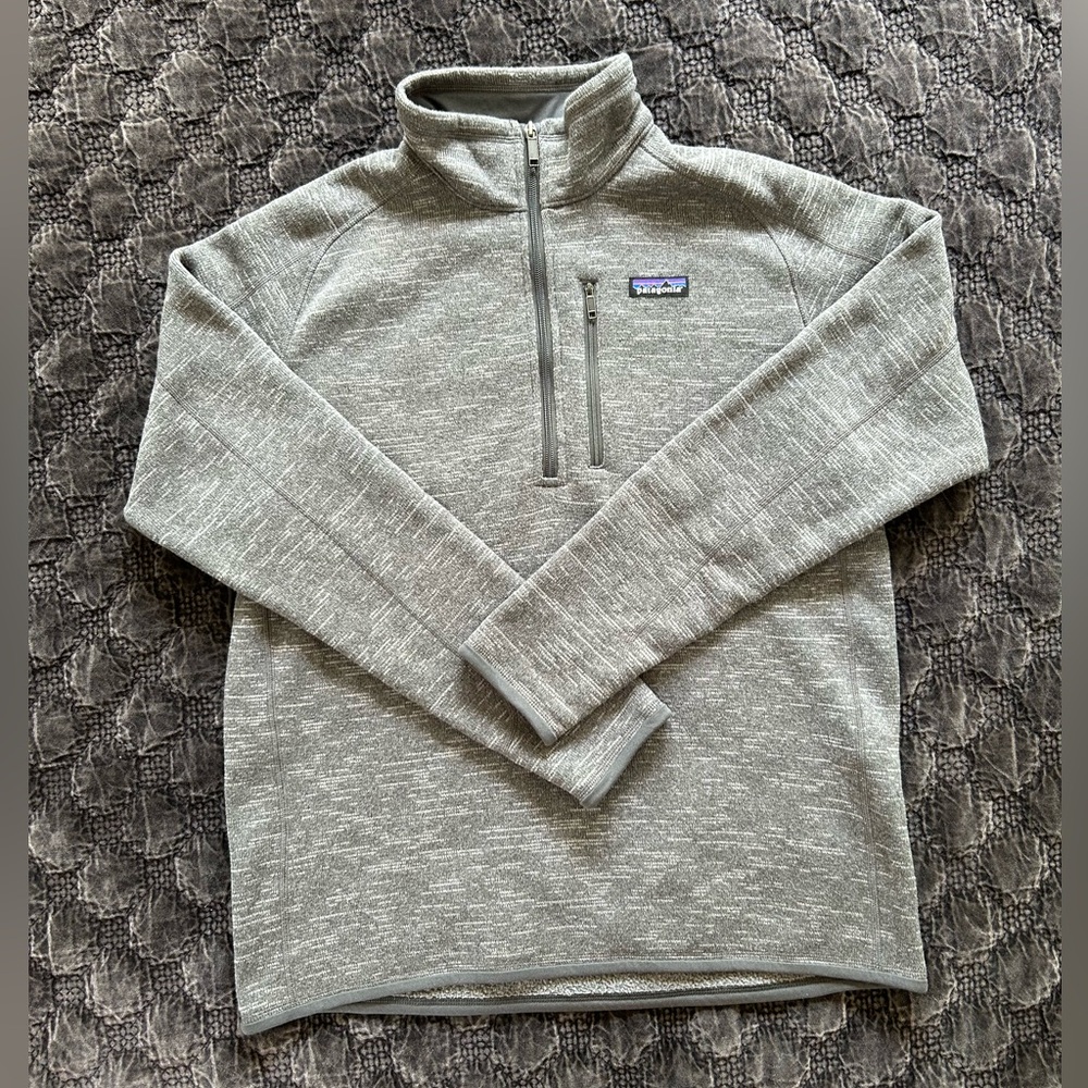 Patagonia Men's Better Sweater 1/4-Zip Fleece Stonewash Gray STY25522, Large